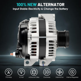 Farrme alternator terminal and plug detail showing secure electrical connection