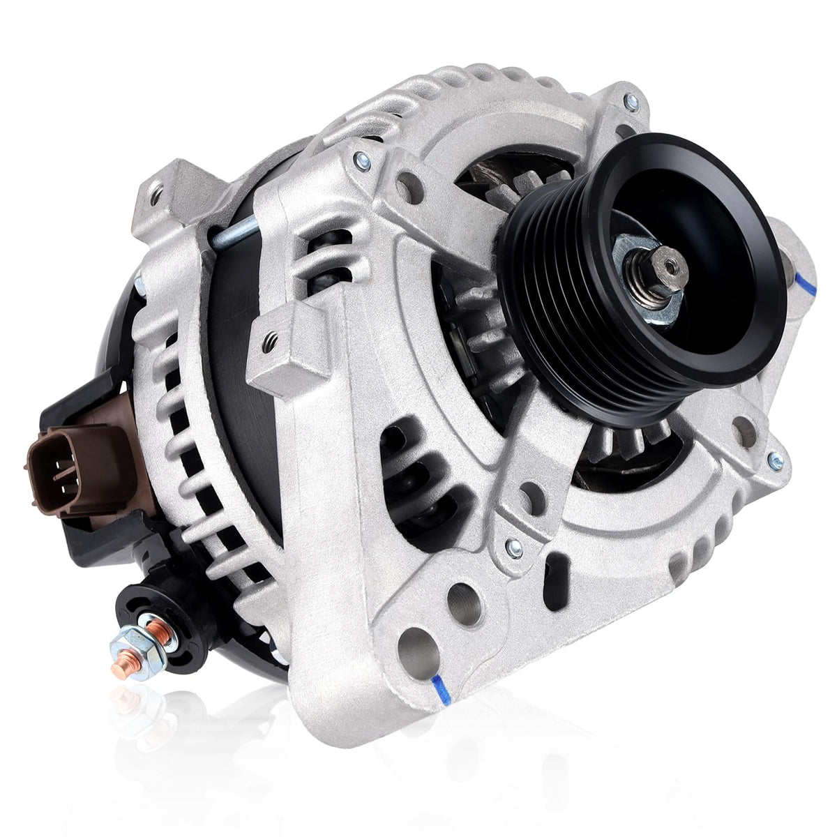 Farrme front view alternator showing mounting points and clean finish for easy replacement