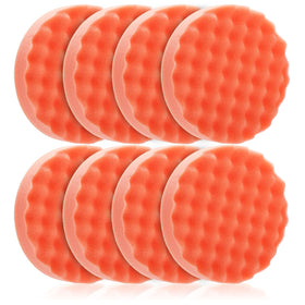 Fasmov front view of 8-pack orange waffle pads showing complete kit and value