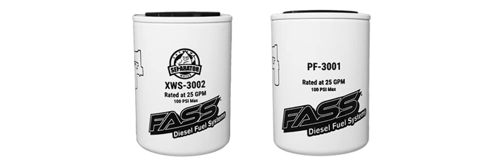 FASS PF-3001 particulate filter detail highlighting tight 2-micron filtration protection