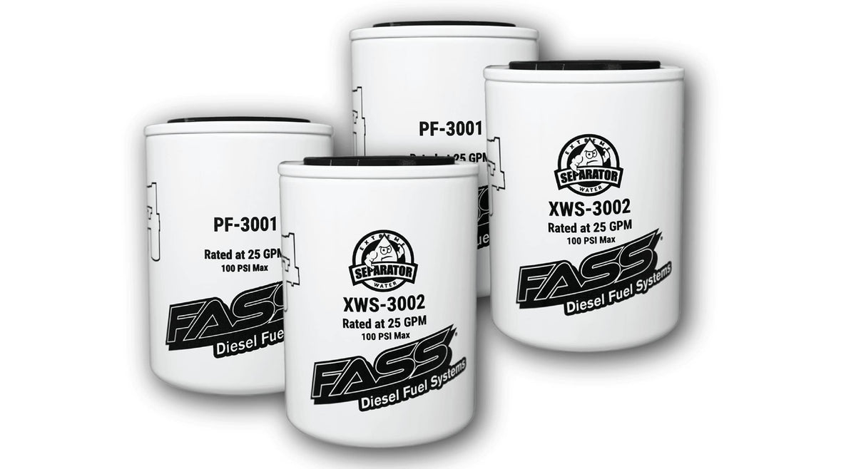 FASS filters next to a ruler showing size and scale for confident fit verification