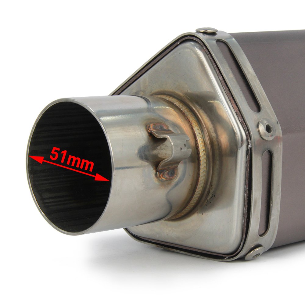 Fast Pro muffler body detail highlighting durable finish and abrasion resistance