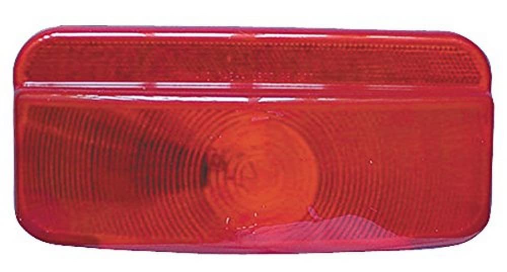 Fasteners Unlimited red replacement lens front view showing fit and clear red optics