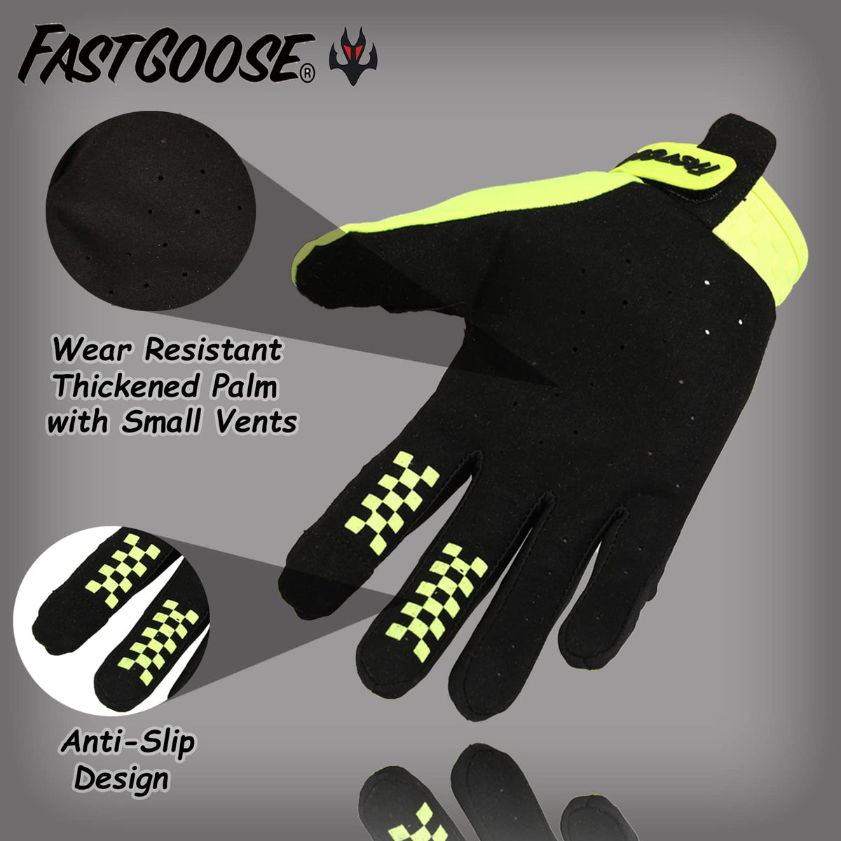 FASTGOOSE breathable Lycra back detail that improves airflow and flexibility