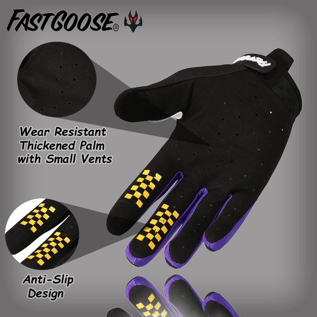 FASTGOOSE Lycra back detail highlighting breathable flexibility benefit