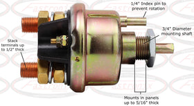 Fastronix auxiliary studs close-up for indicator light or small accessory hookup