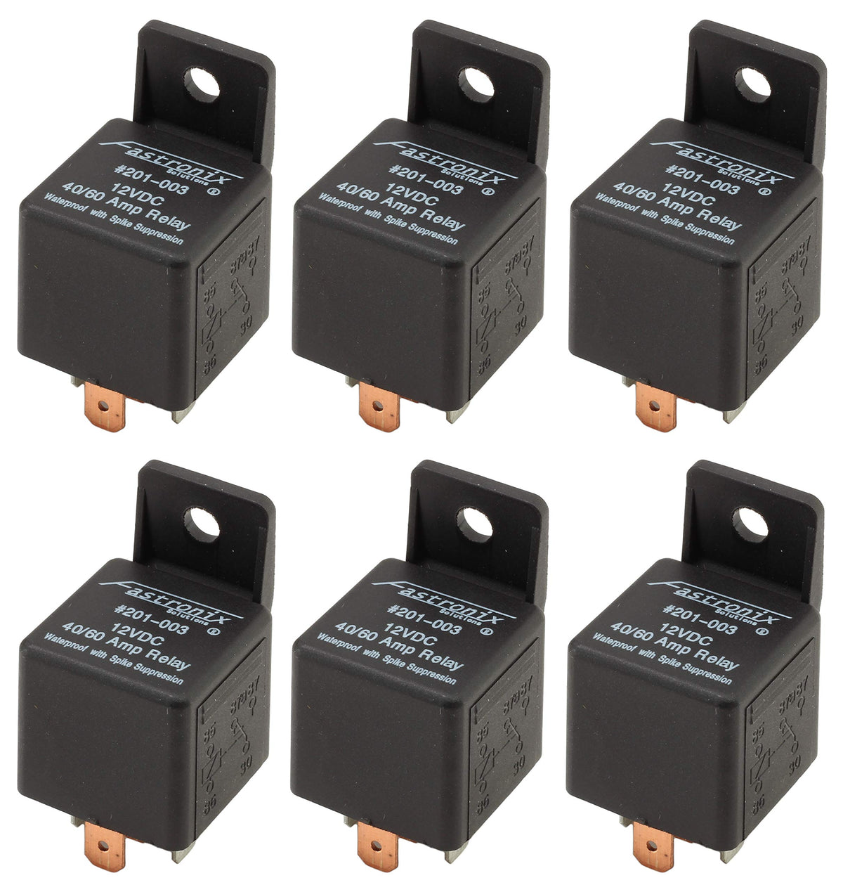 Fastronix front face of relay pack showing sealed case and label for reliable protection