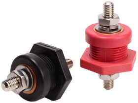Fastronix nylon backing nut detail preventing shorts and allowing metal panel mounting