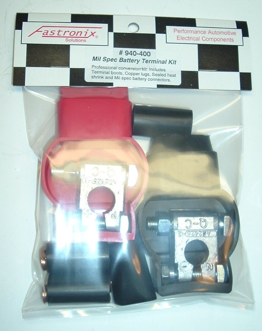 Fastronix red and black military-spec covers protecting terminals from moisture