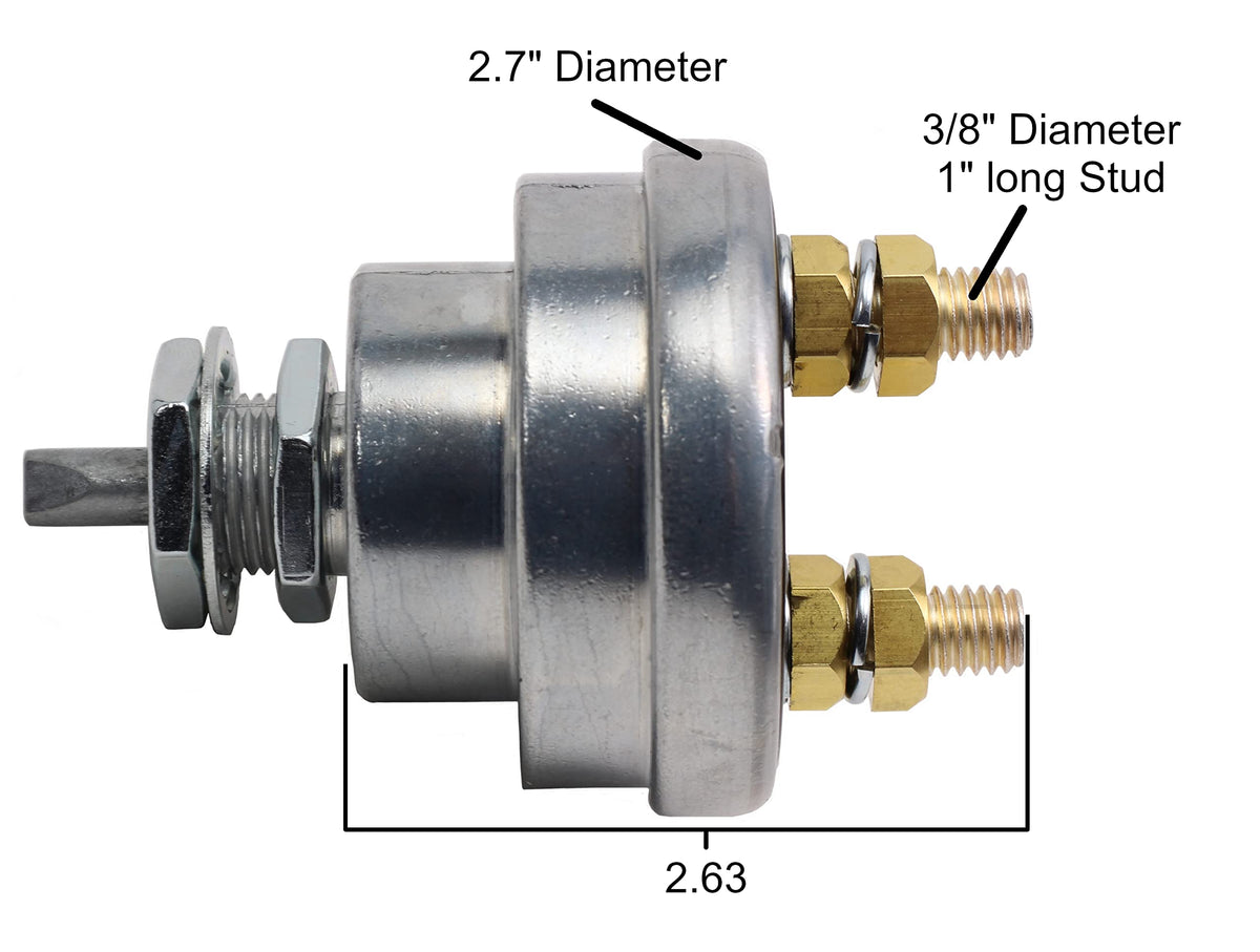 Fastronix switch beside a coin for scale showing compact high-current design
