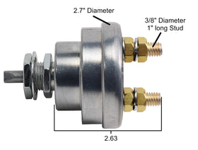 Fastronix switch beside a coin for scale showing compact high-current design
