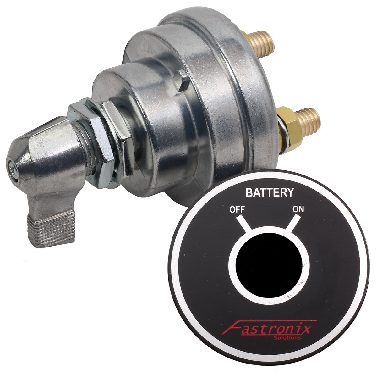 Fastronix terminal studs close-up demonstrating heavy-duty 3/8 inch posts