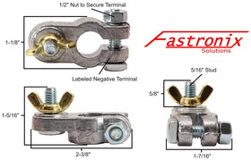 Fastronix wingnut and bolt hardware close-up for quick connect