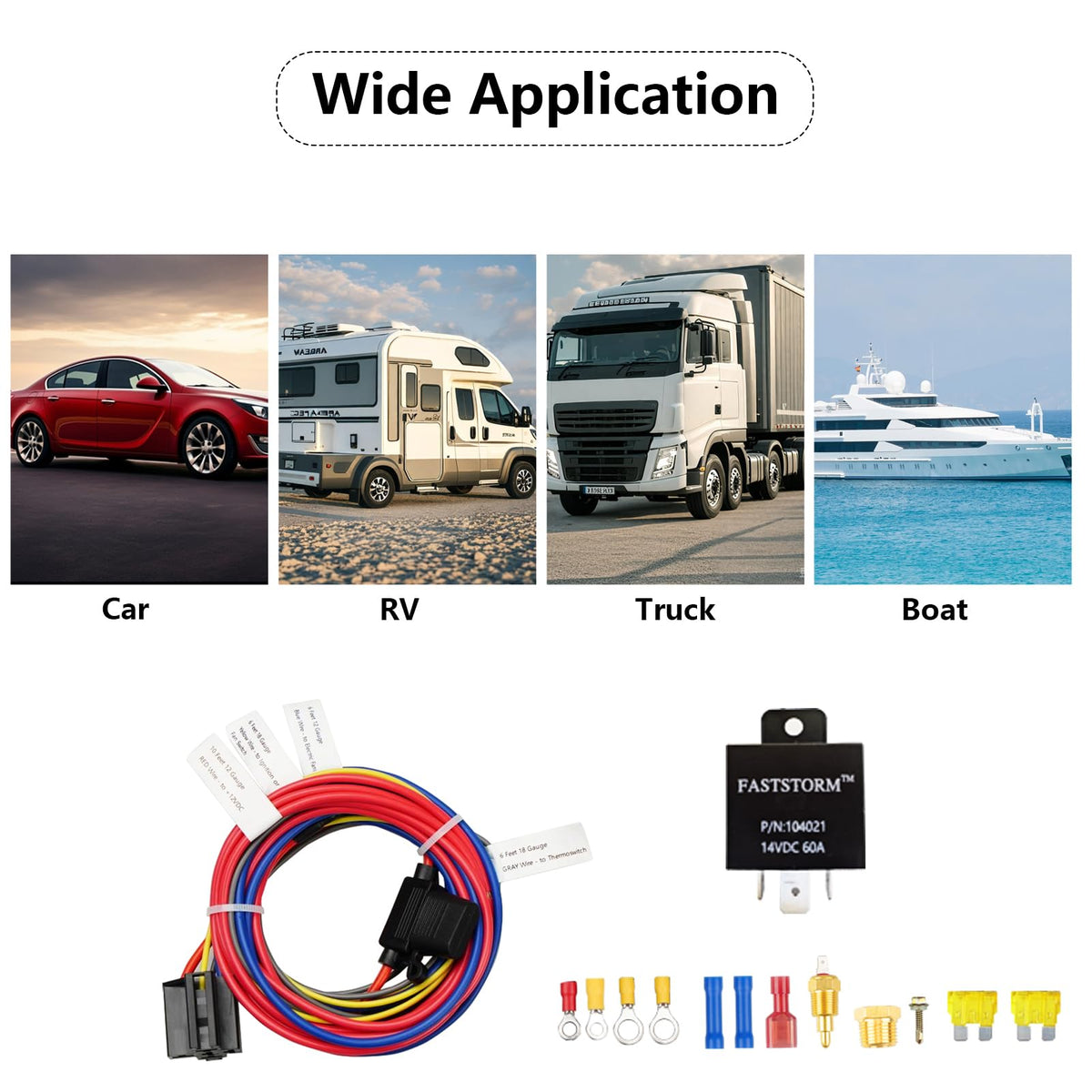FASTSTORM kit used on vehicle in wet conditions showing reliable operation