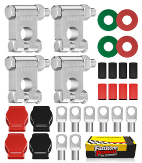 FASTSTORM front packaging showing complete terminal kit and benefits