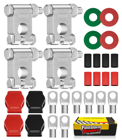 FASTSTORM front packaging showing complete terminal kit and benefits