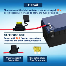 FASTSTORM inline fuse holders and terminals displayed to simplify wiring and safety