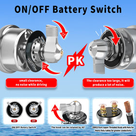 FASTSTORM installed in boat engine compartment, protects marine battery from parasitic drain