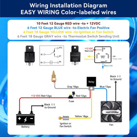 FASTSTORM clear wiring diagram and connectors helping fast, correct installation
