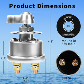 FASTSTORM beside tools during installation, demonstrates quick three-minute mounting process