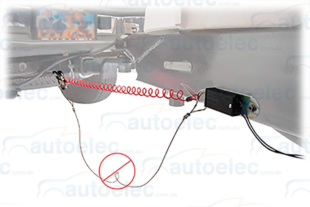Fastway installed on trailer hitch in lifestyle scene demonstrating ready-to-tow safety use