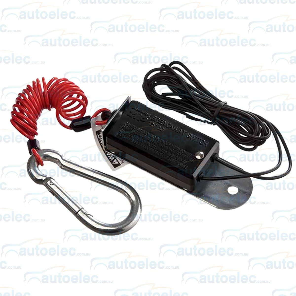 Fastway detailed image of spring clip ensuring easy attachment and secure hold while towing