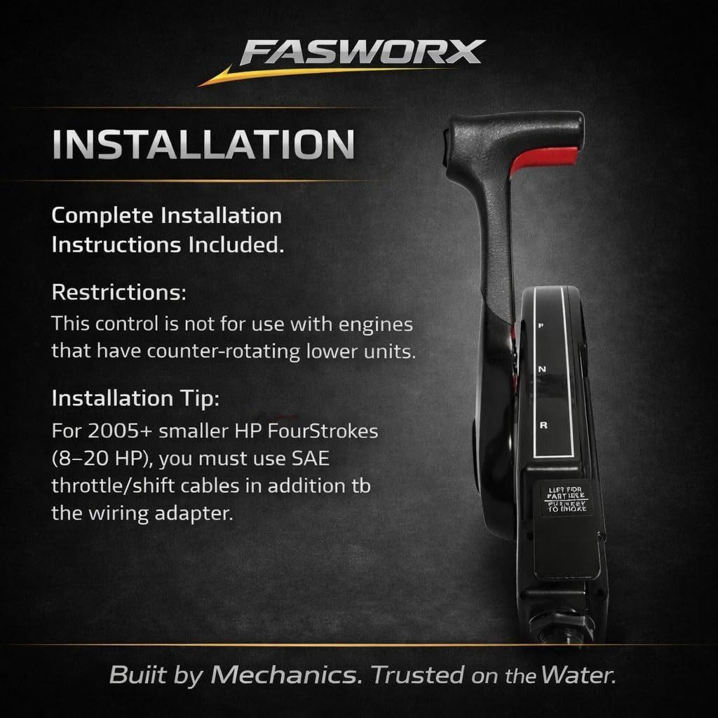 FASWORX rear view with mounting points and 8-pin connector for fast install