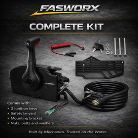 FASWORX product label and part number matching Mercury cross-reference