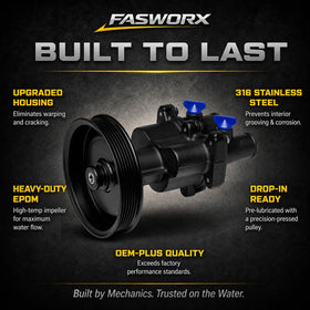 FASWORX side view showing mounting flange and bolt pattern accuracy