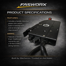FASWORX side profile showing pull-to-open right-hand throttle benefit