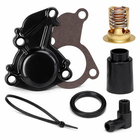 FASWORX thermostat housing front view showing OEM-fitment benefit