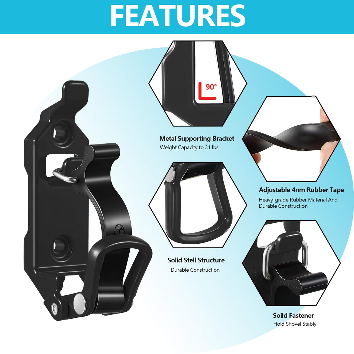 fatyehx rubber buckle and non-slip pad protecting handles and grip