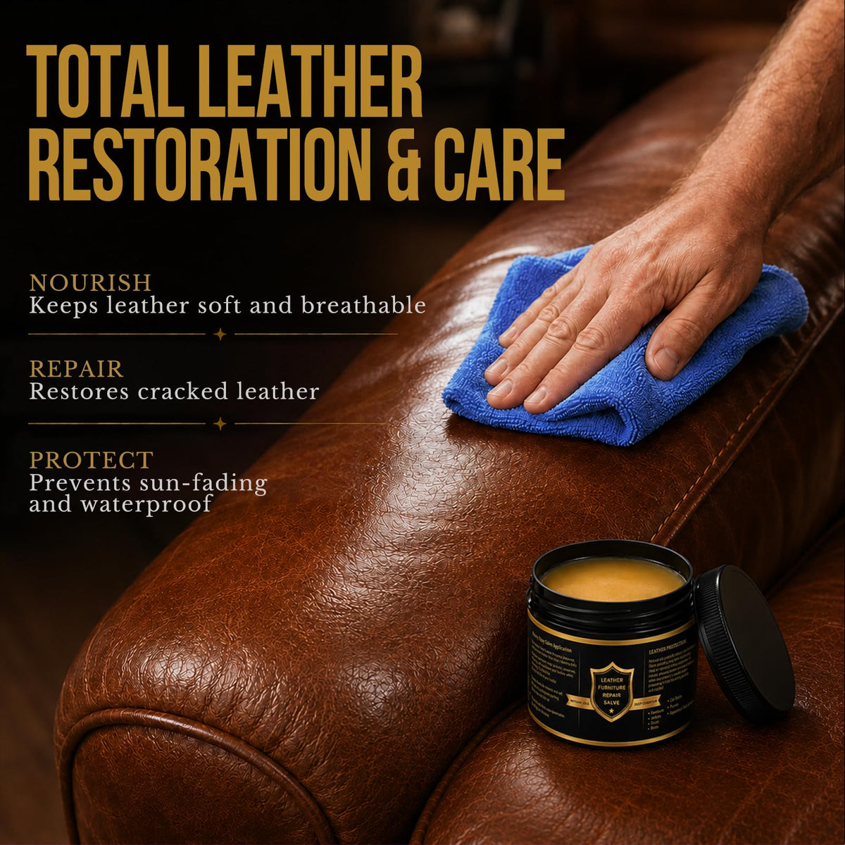 FAVIRZCE conditioned shoes and jacket displaying renewed sheen and flexibility
