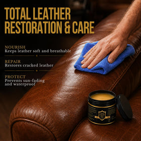 FAVIRZCE conditioned shoes and jacket displaying renewed sheen and flexibility