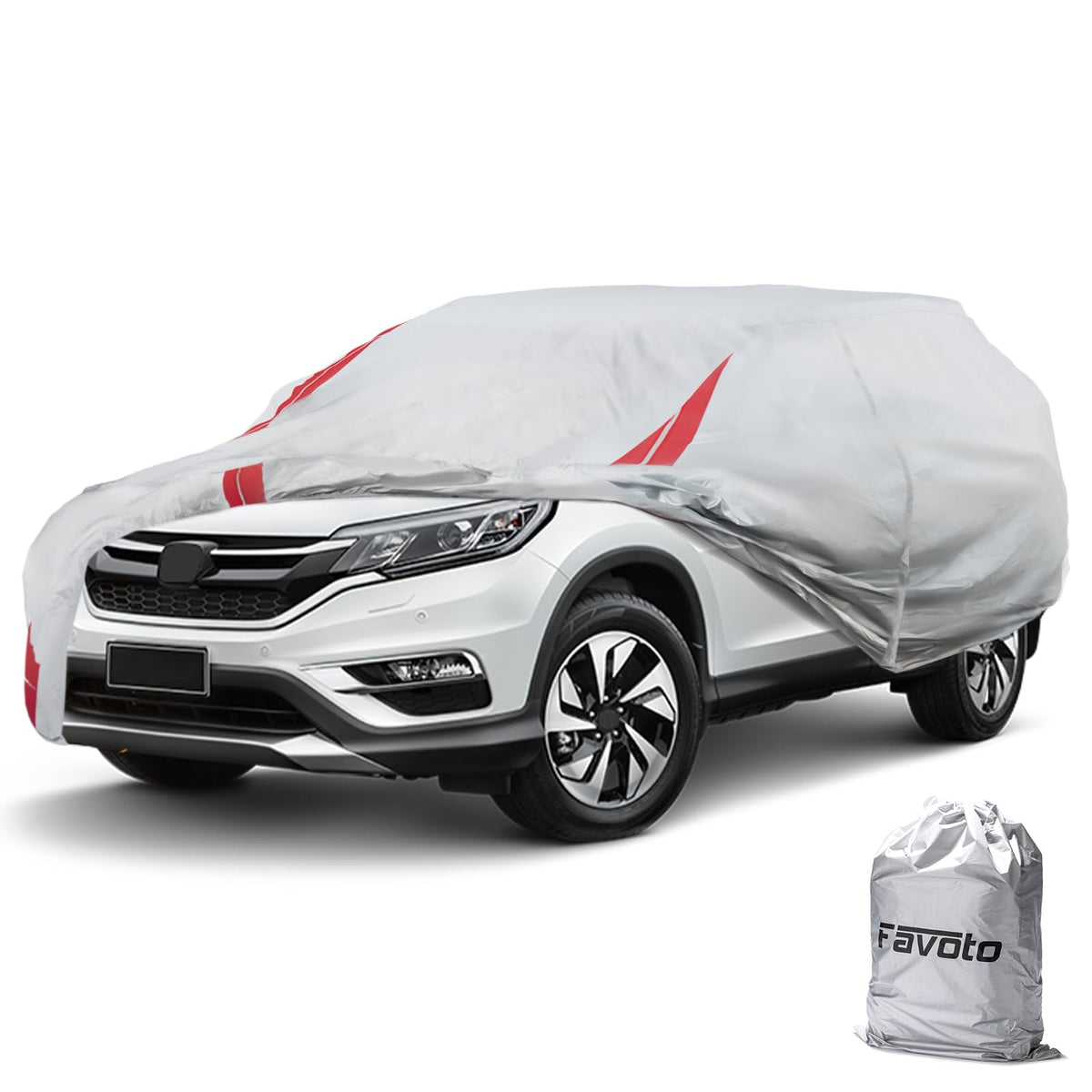 Favoto front view cover on Honda CR-V showing full protection and weather resistance