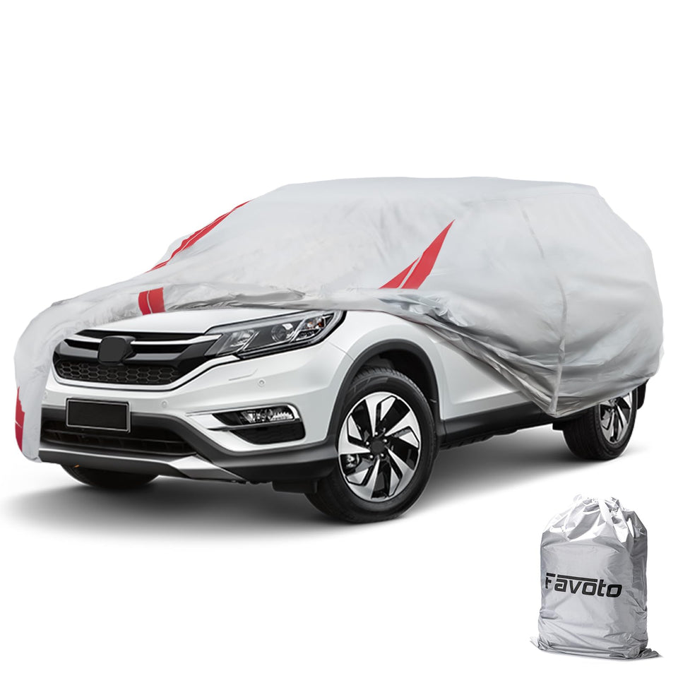 Favoto front view cover on Honda CR-V showing full protection and weather resistance