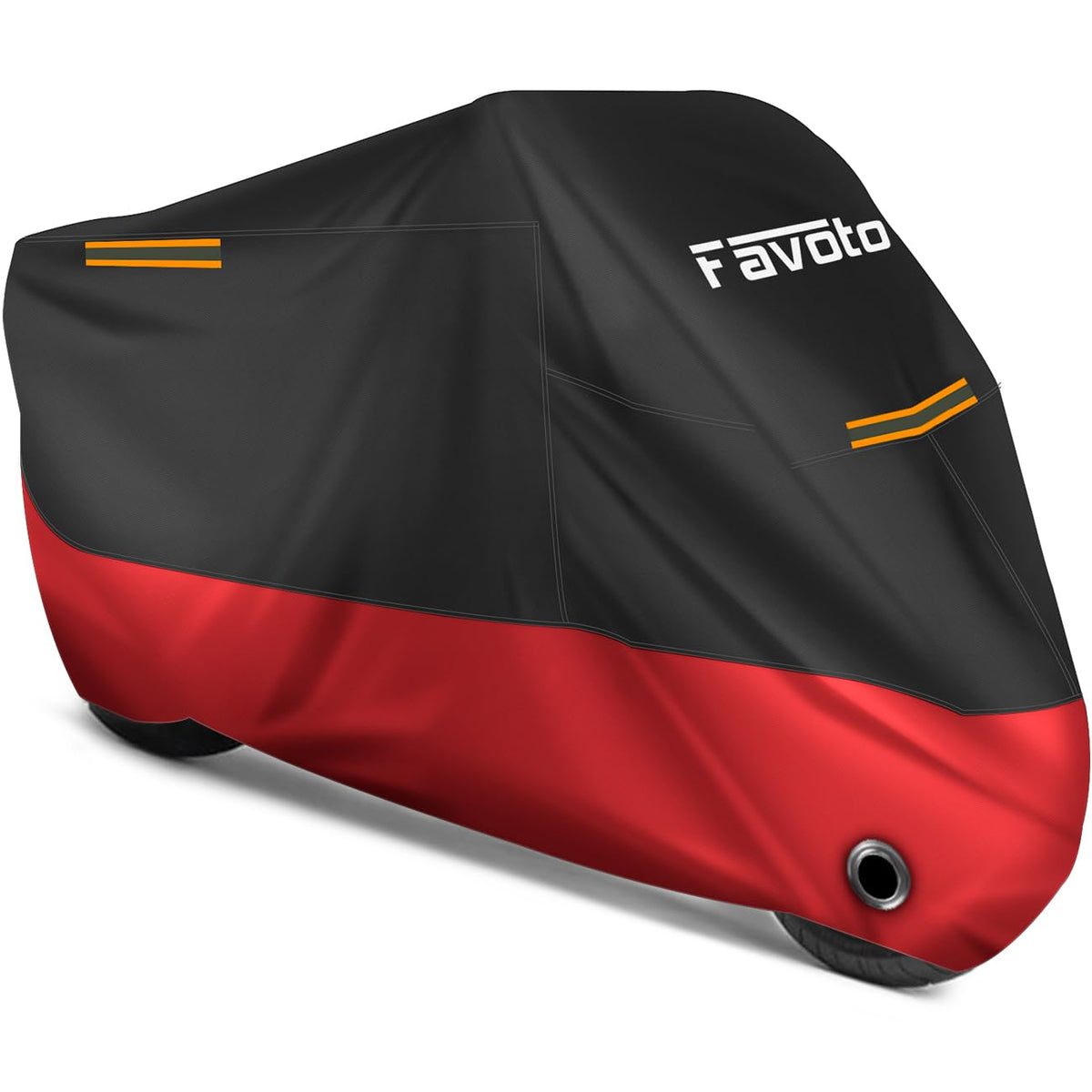 Favoto front packaging view showing durable cover protecting bike