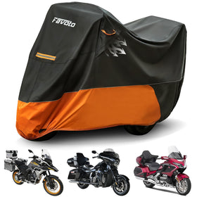 Favoto front profile cover on Harley showing full fit and protection