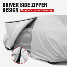 Favoto full-coverage on a parked Camry illustrating outdoor protection