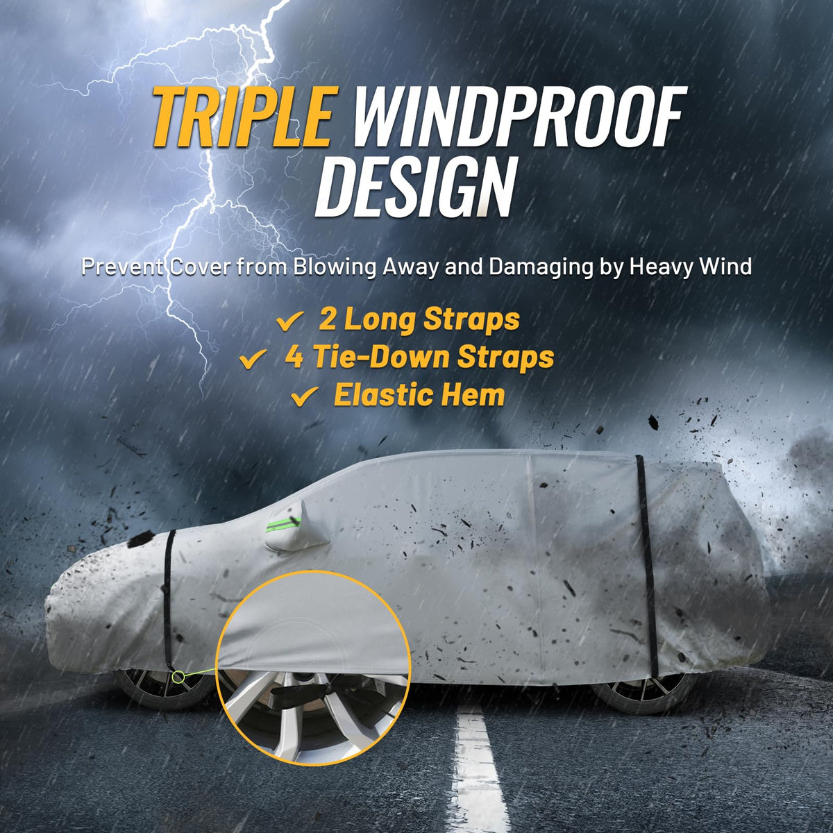 Favoto full SUV covered outdoors protecting from weather