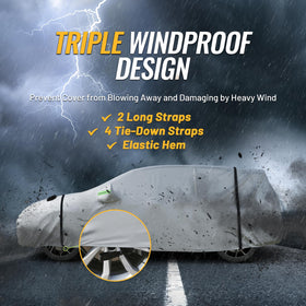 Favoto full SUV covered outdoors protecting from weather