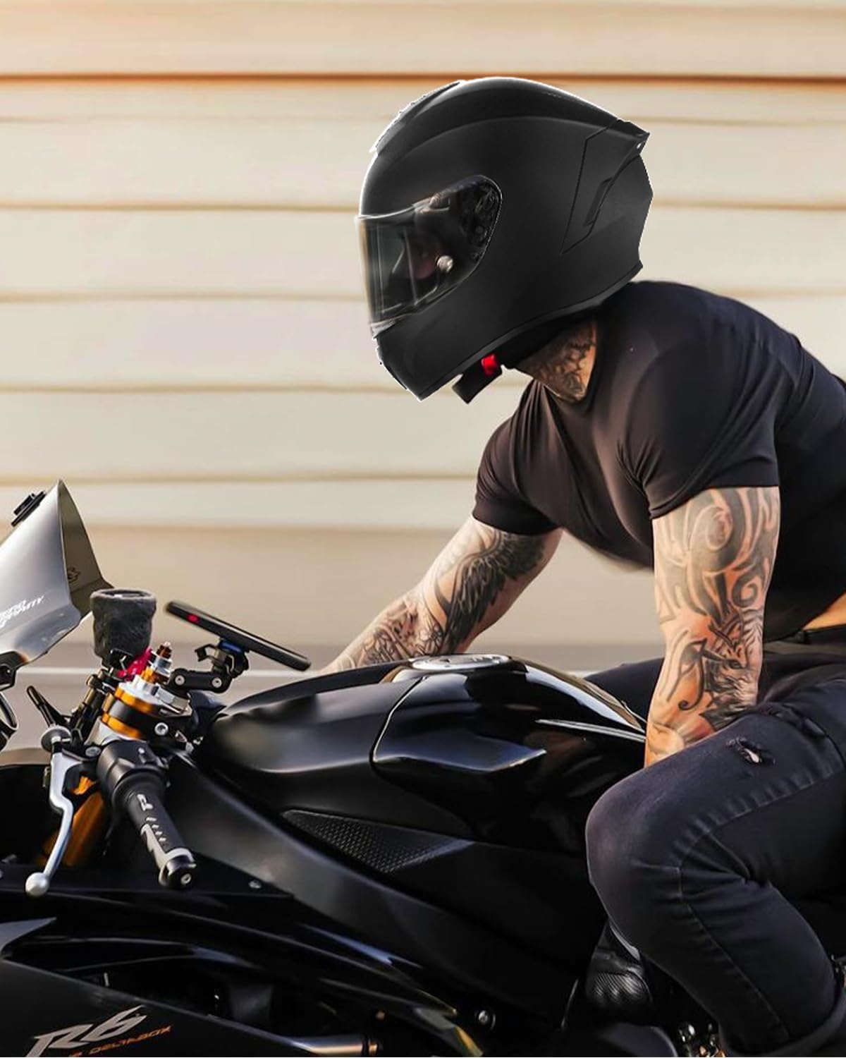 Favoto helmet on off-road trail rider showing versatile protection benefit