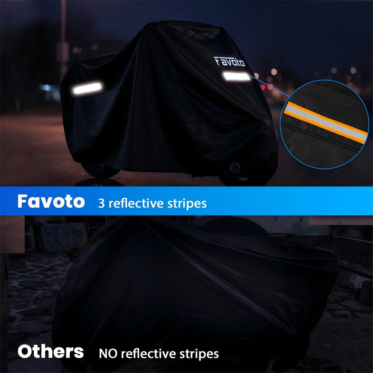 Favoto O-ring lock hole detail offering anti-theft securing option
