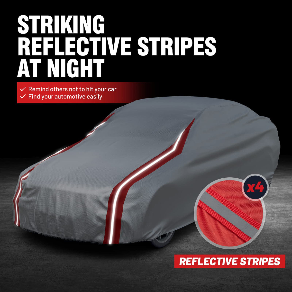 Favoto reflective strips visible for improved low-light safety
