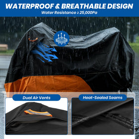 Favoto soft PU-lined interior close-up protecting motorcycle paint