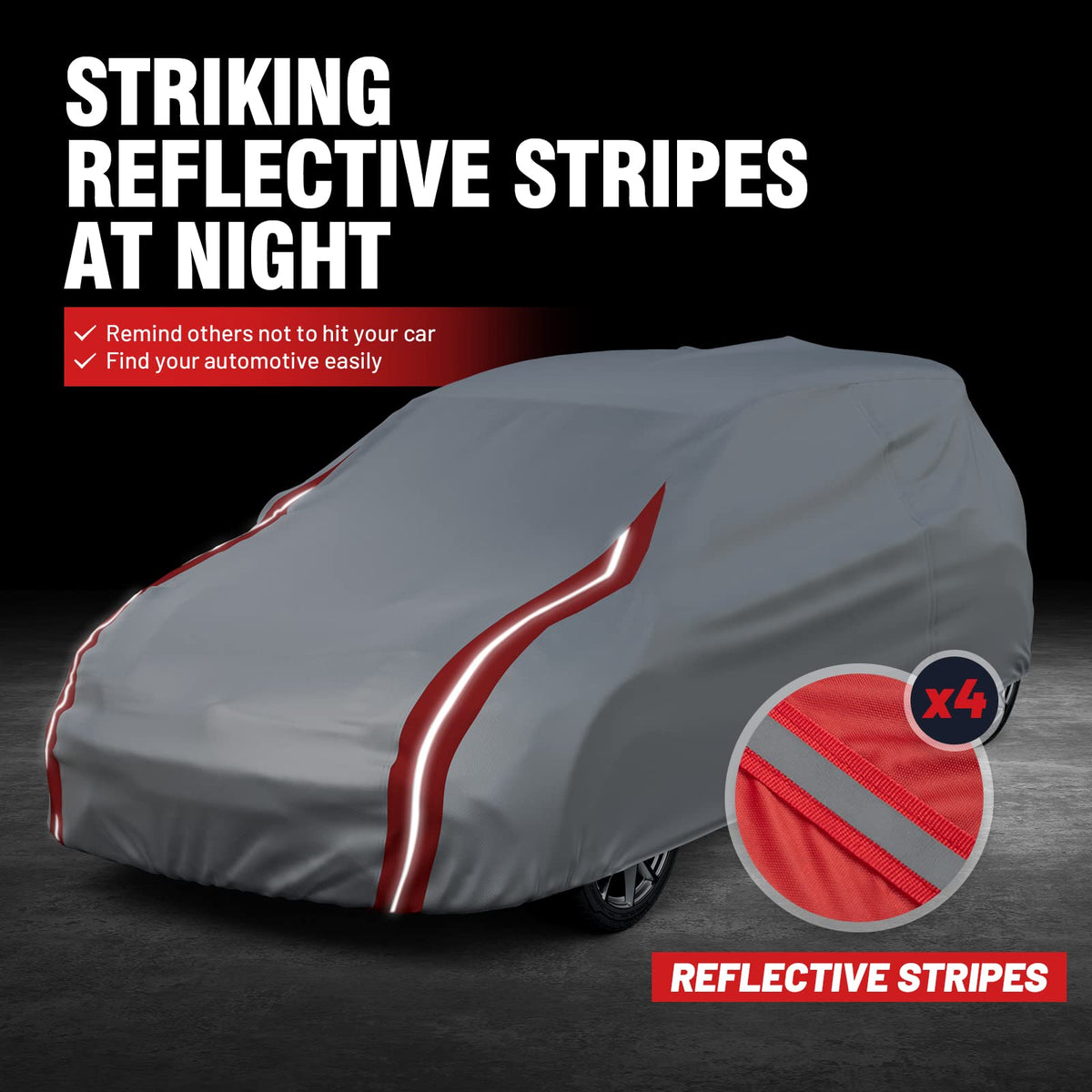 Favoto folded cover and storage bag compact for trunk organization