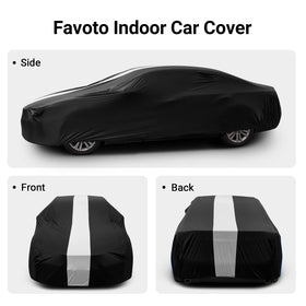 Favoto straps and buckles securing cover to prevent shifting