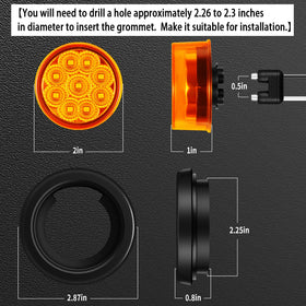 FBAAUKUS reflective lens detail, enhances visibility from multiple angles