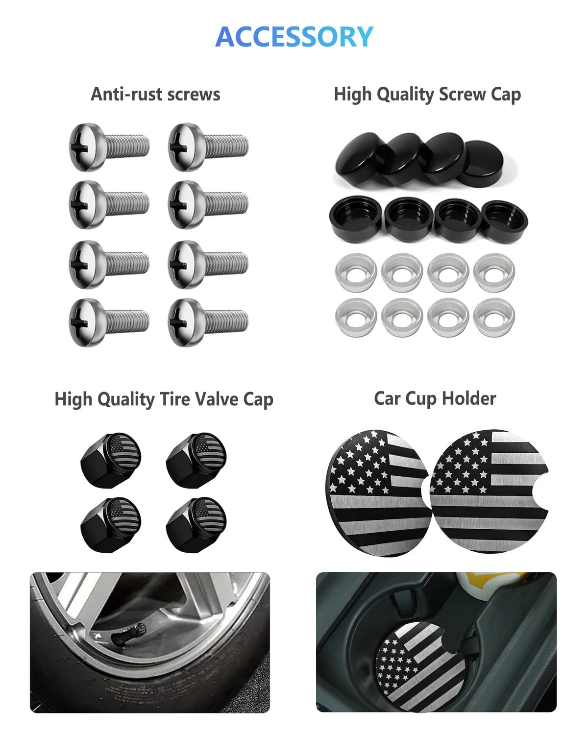 FBJTDQ full accessory layout includes valve caps and cup mats for coordination