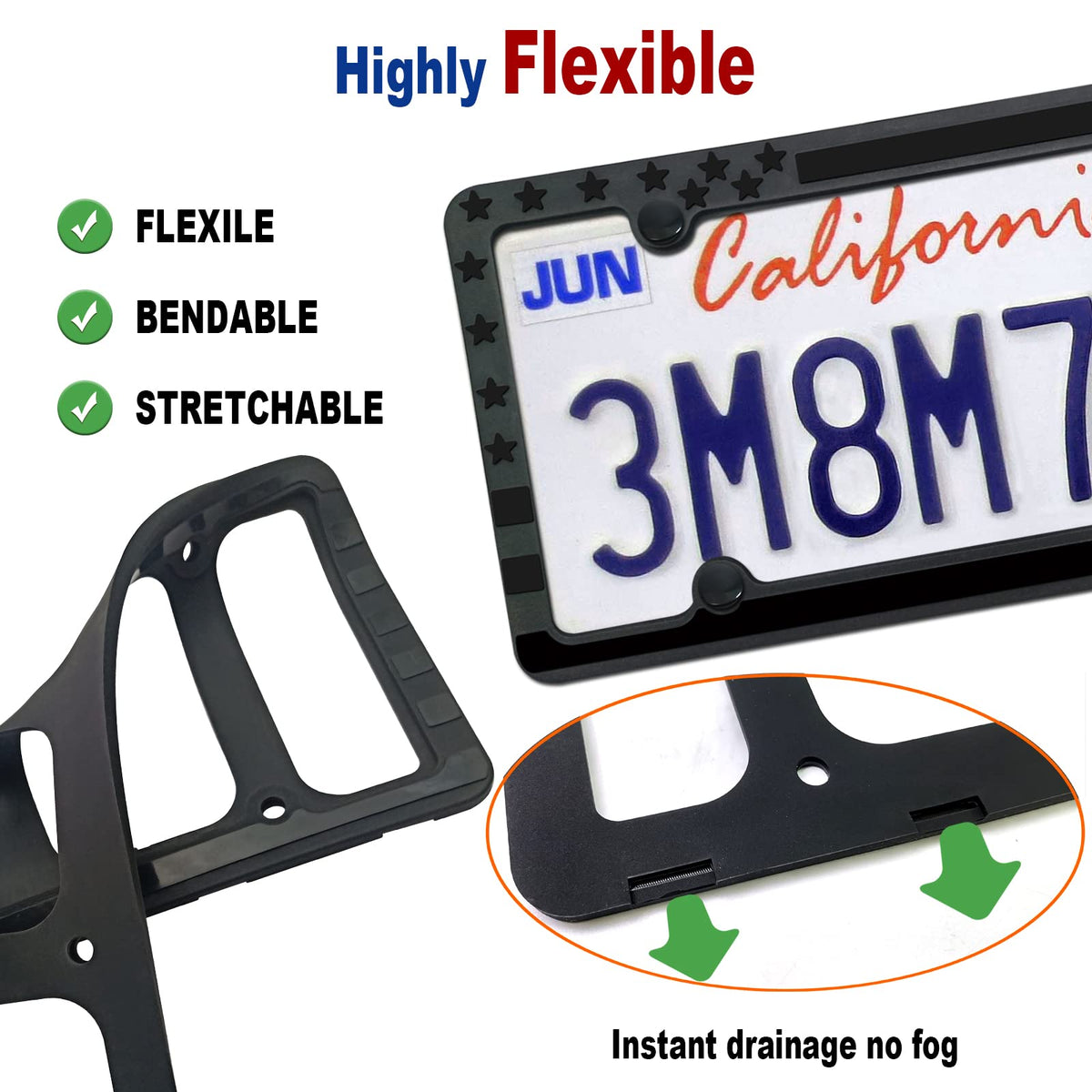 FBJTDQ frame mounted on SUV front bumper demonstrating secure fit and aesthetic upgrade